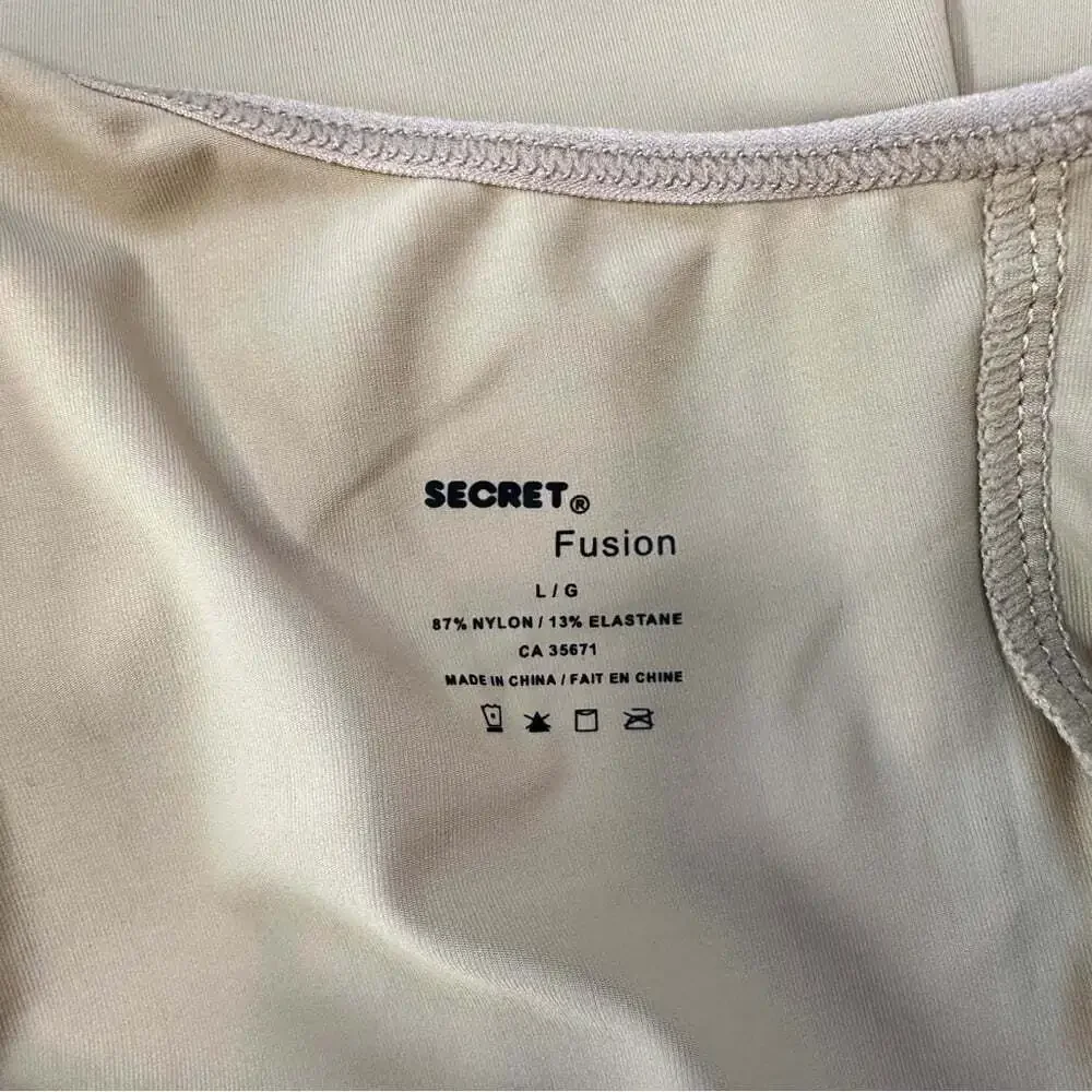 Secret Fusion Control Camisole Beige Size Large Shaping Layer Stretch Tank NWT